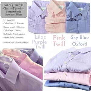 Charles Tyrwhitt Men's Dress Shirts - Lilac, Pink, Sky Blue